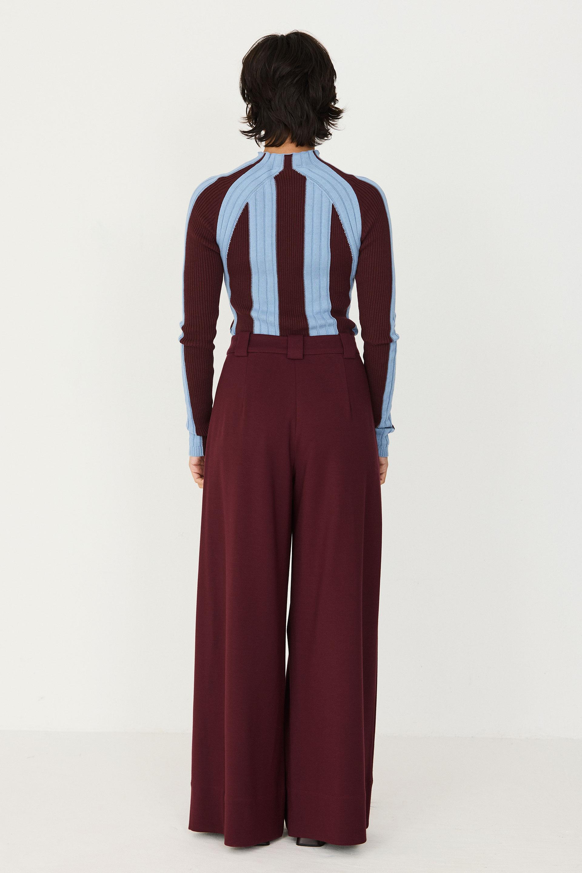 SKFK Nia Trouser Damen Palazzo Tencel Hose braun